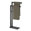 Linea Black Stainless Steel Towel Stand 40593