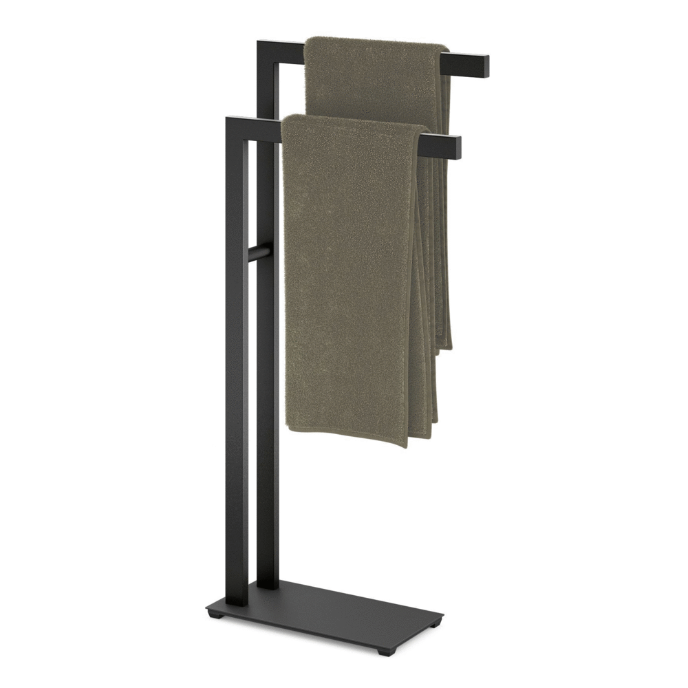 Linea Black Stainless Steel Towel Stand 40593