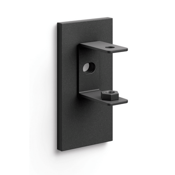 Linea Black Stainless Steel Wall Bracket, set/2 (for adhesive attachment) 40585