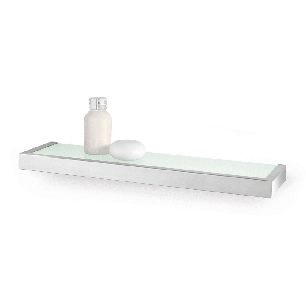 Linea Brushed Stainless Steel 46.5 cm Bathroom Shelf 40384