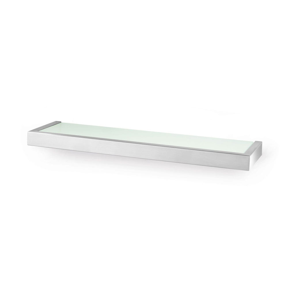 Linea Brushed Stainless Steel 46.5 cm Bathroom Shelf 40384