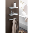 Linea Brushed Stainless Steel Bathroom Shelf 26.5cm