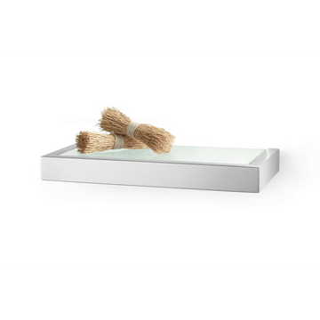 Linea Brushed Stainless Steel Bathroom Shelf 26.5cm