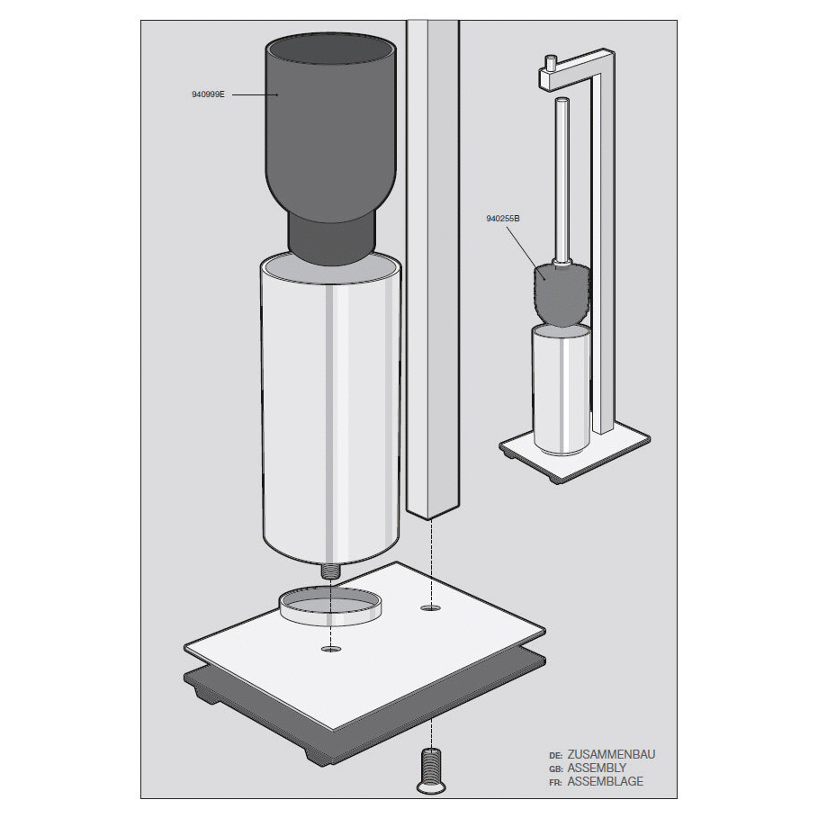 Linea Brushed Stainless Steel Toilet Butler 40382