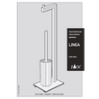 Linea Brushed Stainless Steel Toilet Butler 40382