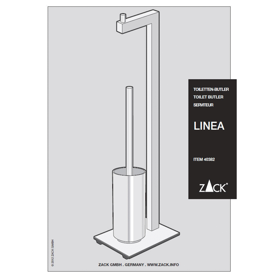 Linea Brushed Stainless Steel Toilet Butler 40382