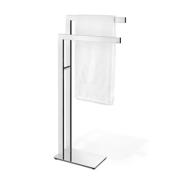 Linea Polished Stainless Steel Towel Stand 120cm - Premium Bathroom Luxury