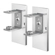 Linea Polished Stainless Steel Wall Bracket, set/2 (for adhesive attachment)
