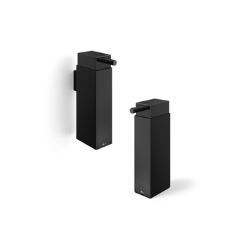 Linea Premium Black Soap Dispenser - Powder Coated Stainless Steel Free Standing Design