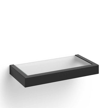 Linea Premium Black Stainless Steel Bathroom Shelf - 26.5cm