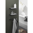 Linea Premium Black Stainless Steel Bathroom Shelf - 26.5cm