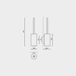 Linea Wall Toilet Brush Set - Polished Stainless Steel Premium Bathroom