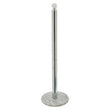 Linnea Chrome and White Marble Toilet Roll Holder