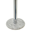 Linnea Chrome and White Marble Toilet Roll Holder