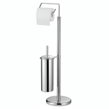 Linnea Chrome Toilet Brush And Roll Holder