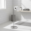 Linnea Chrome Toilet Roll Holder and Storer