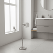 Linnea Chrome Toilet Roll Holder and Storer