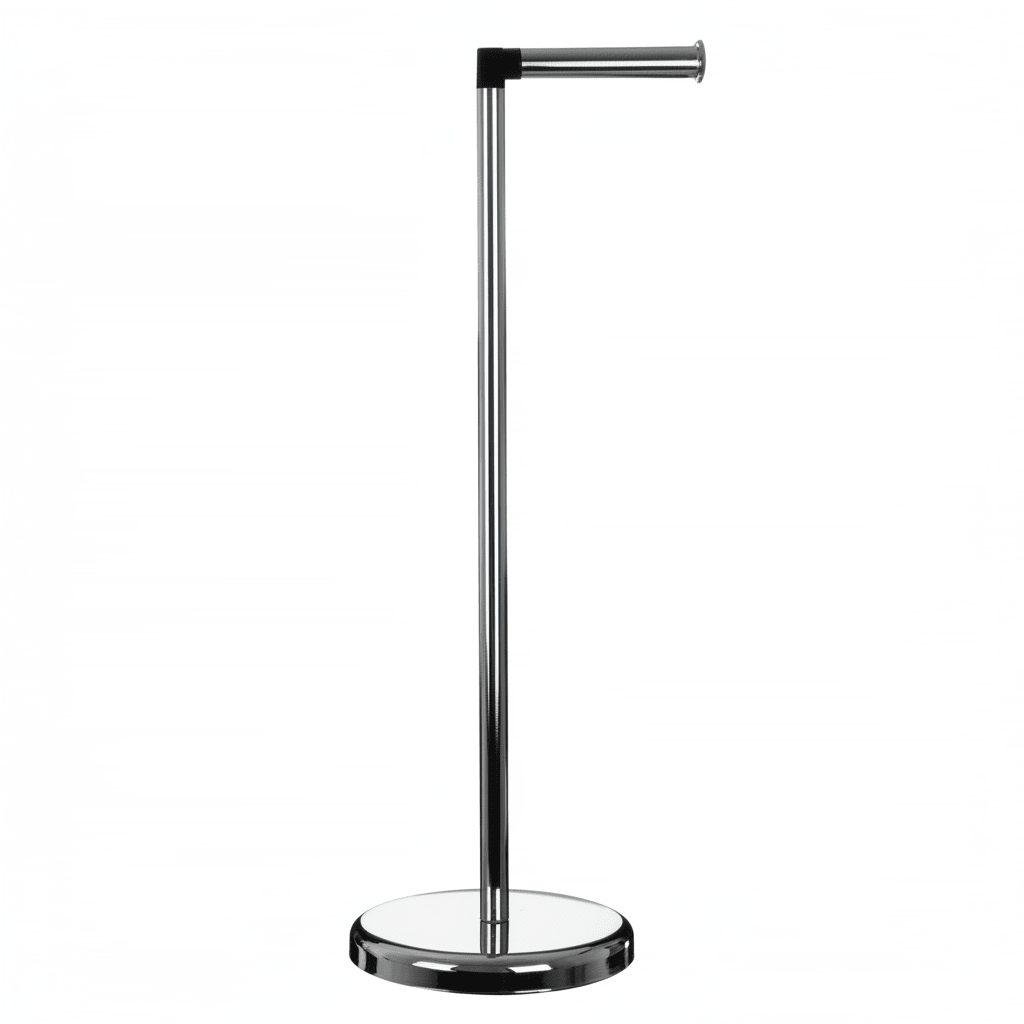 Linnea Chrome Toilet Roll Holder and Storer