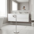 Linnea Chrome Toilet Roll Holder and Storer