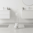 Linnea Chrome Toilet Roll Holder with Storer