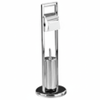 Linnea Squared Chrome Toilet Brush And Roll Holder