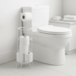 Linnea White Toilet Roll Holder
