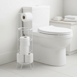 Linnea White Toilet Roll Holder