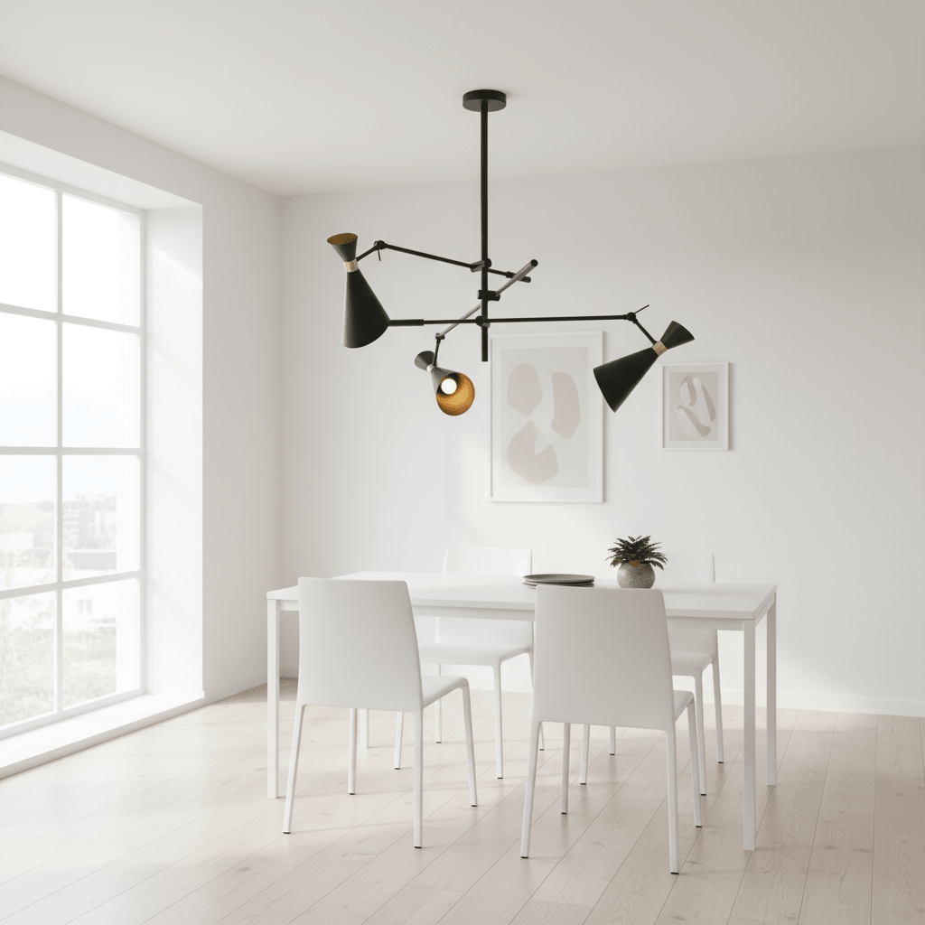 Linox 3 Shade Black And Gold Pendant