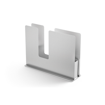 Linu Premium Brushed Steel Napkin Holder - 445g