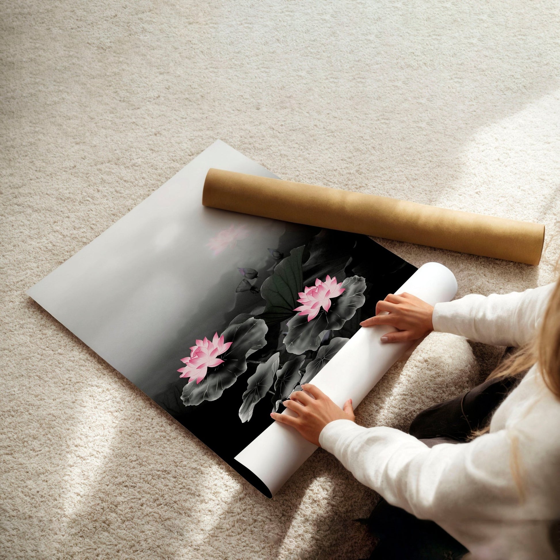 Living Room Canvas Art | Set of 3 Asian Inspired Wall art Prints