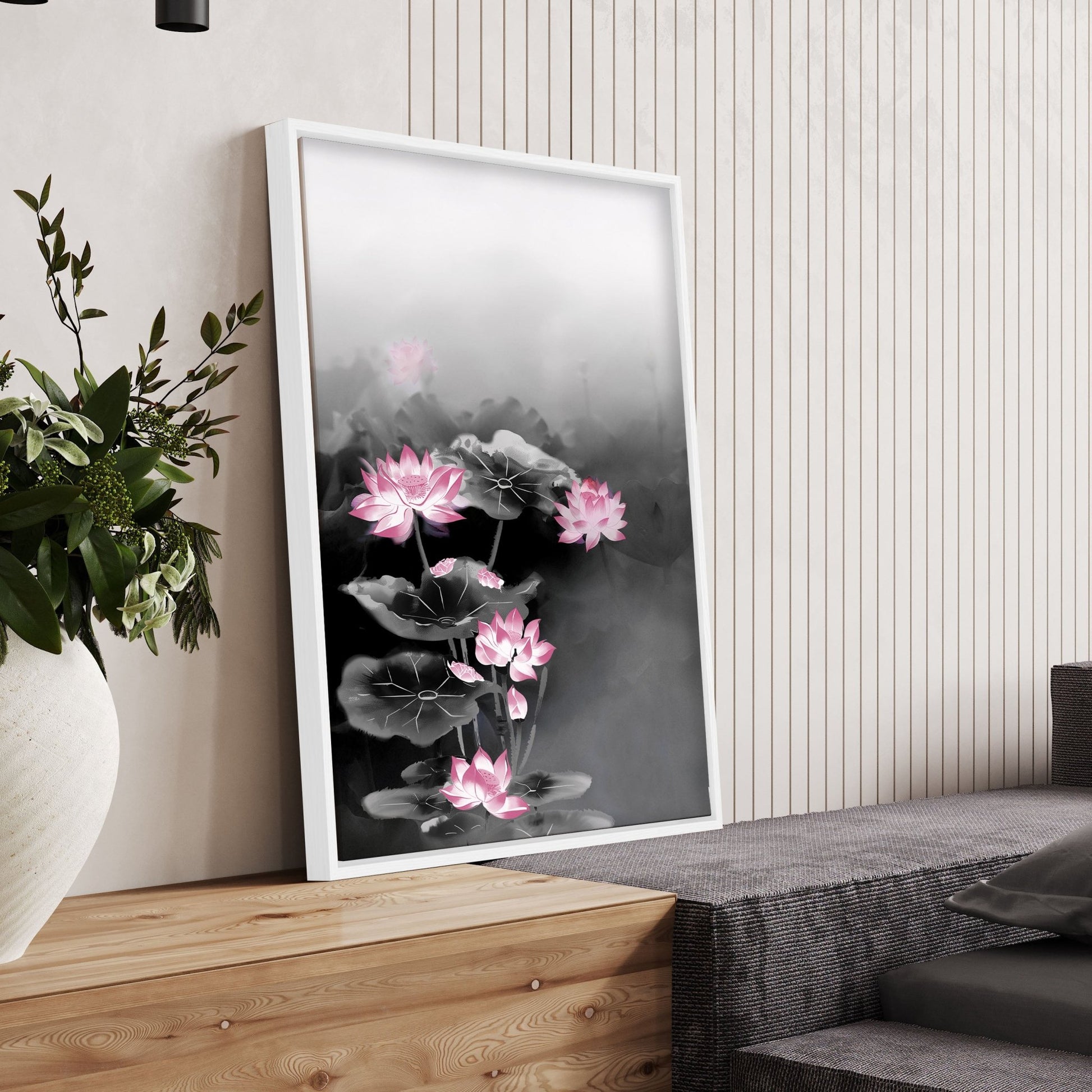 Living Room Canvas Art | Set of 3 Asian Inspired Wall art Prints
