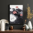 Living Room Canvas | Set of 3 Asian Inspired Wall art Prints