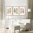 Living Room Pictures Decoration | Set of 3 Beach Decor Wall art Prints