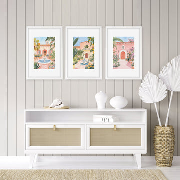 Living Room Pictures Decoration | Set of 3 Beach Decor Wall art Prints