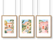 Living Room Pictures Decoration | Set of 3 Beach Decor Wall art Prints