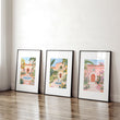 Living Room Pictures Decoration | Set of 3 Beach Decor Wall art Prints