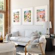 Living Room Pictures Decoration | Set of 3 Beach Decor Wall art Prints