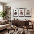 Paris Winter Street Scene Living Room Wall Art Canvas | 