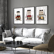 Paris Winter Street Scene Living Room Wall Art Canvas | 