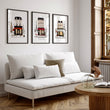 Paris Winter Street Scene Living Room Wall Art Canvas | 