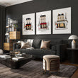 Paris Winter Street Scene Living Room Wall Art Canvas | 