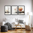 Living Room Wall Decor | Set of 3 Asian Inspired Wall art Prints