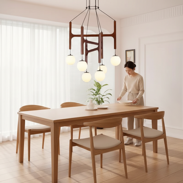 Living Room Chandelier Solid Wood Stairs Dining-room Lamp