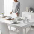 Livorno 16 Pc Ribbed Dinner Set