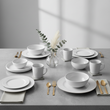 Livorno 16 Pc Ribbed Dinner Set
