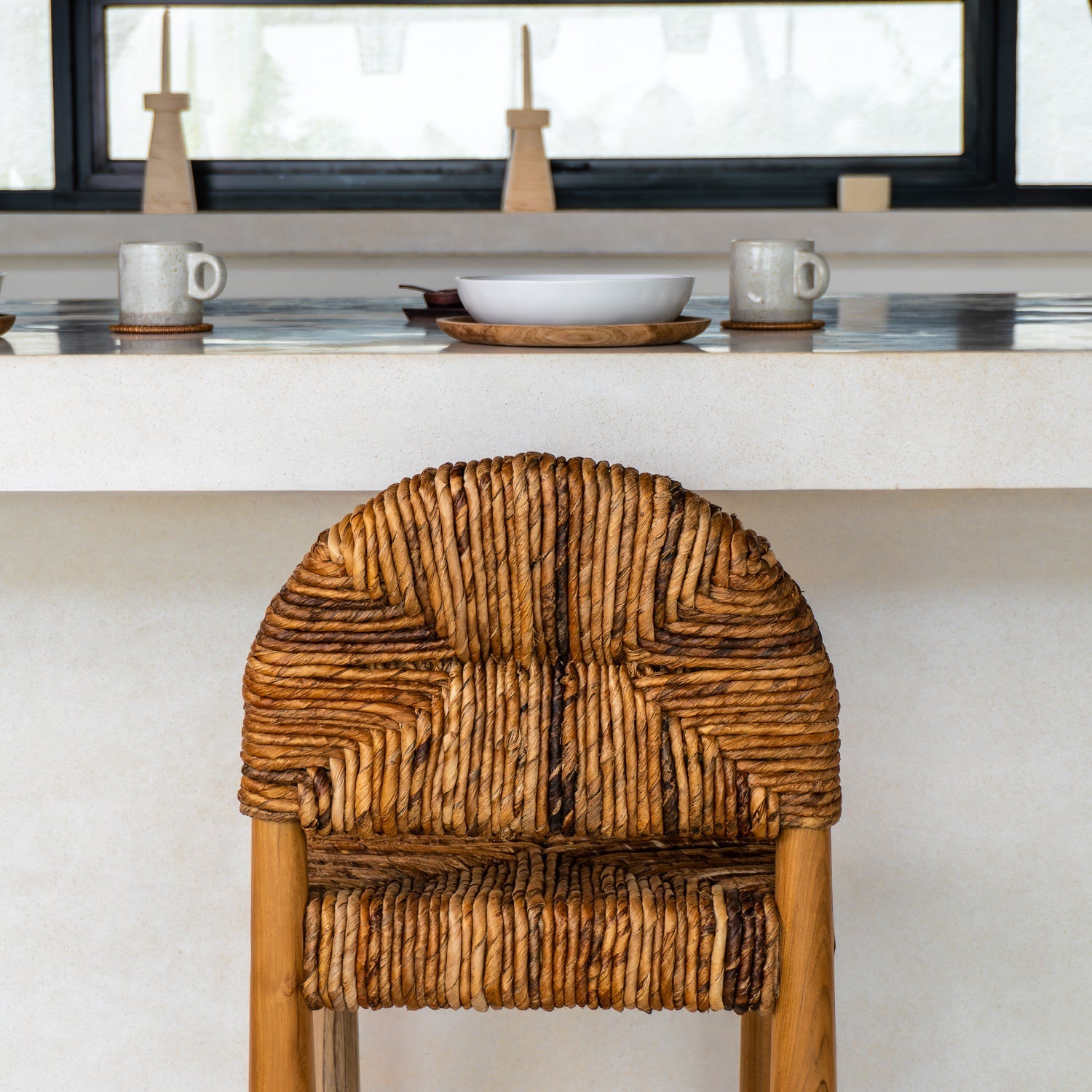 Loka Banana Leaf Bar Stool