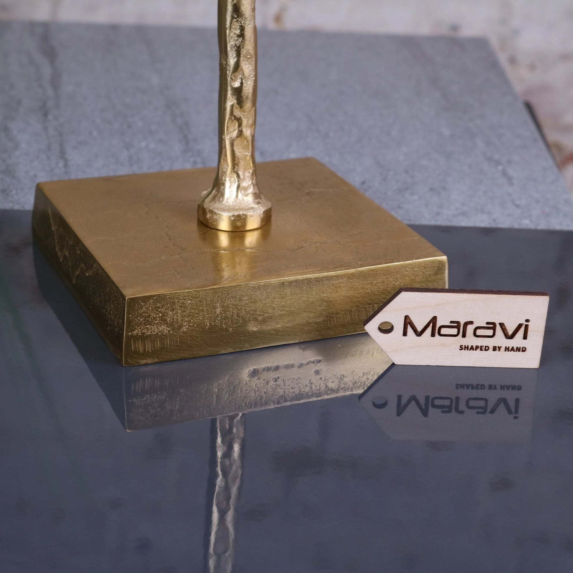 Lolam Metal Gold Coral Ornament Sculpture 51cm