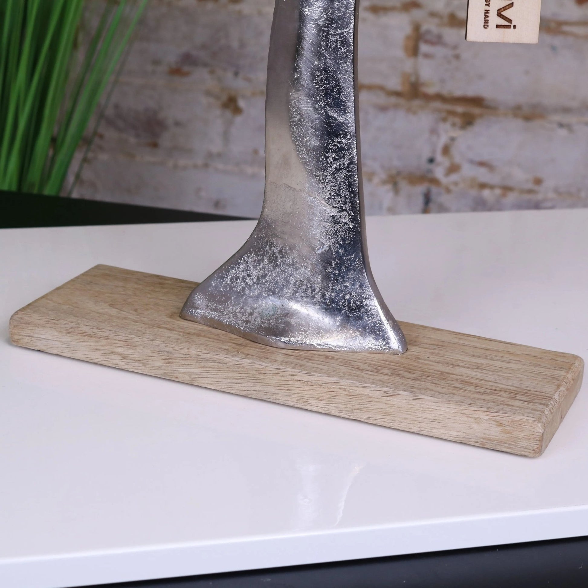 Lolam Tree Sculpture on Mango Wood Base 63cm