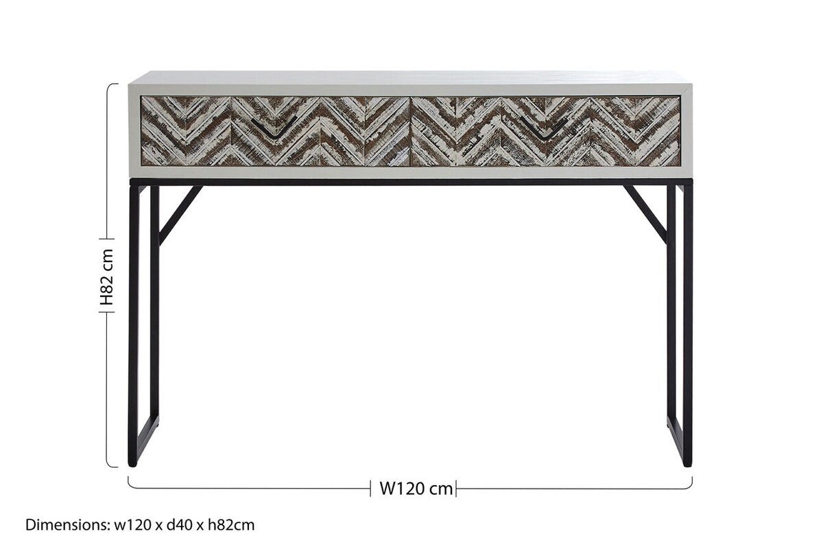 Lombok 2 Drawer Console Table
