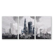 London Artwork City Skyline Monochrome Watercolour Wall Art Prints | Set of 3